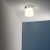 Sabina Surface Mounted Ceiling Light in Polished Chrome Semi Flush Light Hotel Hall Installation