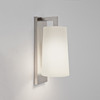 Lago 280 in Matt Nickel Wall Light Vertical Diffuser IP44 E27