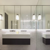 Lago 280 Wall Light Vertical Diffuser Bathroom Installation