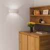 Milo 400 Wall Up and Down Light in Ceramic, Wall Washer Light, Living Space Installation