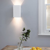 Pella 190 in Plaster Indoor Wall Up and Down Light, Wall Washer Light