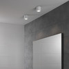Kos Round 140 LED Extended Tubular Ceiling Downlight Bathroom Installation. Astro Bathroom Lighting.