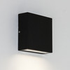 Elis Single Beam Wall Light LED, textured black wall light, IP54