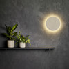 Eclipse Round 300 LED Wall Light in Matt Concrete, Interior Wall Installation