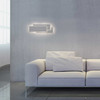 Edge 560 LED 2700K Dimmable Wall Light in Matt White Horizontal Installation Living Room Horizontal Installation