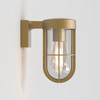 Cabin Wall in Antique Brass Outdoor Porch Light