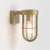 Cabin Wall in Antique Brass Outdoor Porch Light