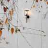 Coach 130 Exterior Wall Light in Textured Black. Astro Exterior Wall Light. House Facade Installation.