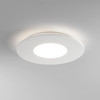 Zero Round LED Ceiling Flush Light in Matt White