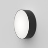 Kea 250 Round in Textured Black Exterior Wall Light IP65