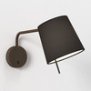 Mitsu Swing Arm in Bronze Switched Reading Wall Light