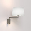 Telegraph Swing Reading Wall Light with White Shade, Astro Reading Light