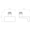 Carmel Grande Interior Wall Light Technical Drawing