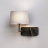 Side by Side Grande USB in Matt Black Wall Reading Light