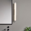 io 665 LED Bathroom Wall Light Ribbed Glass Diffuser Bathroom Mirror Installation