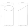 Cut Floor Lamp or Table Lamp Technical Drawing, Astro Lighting