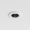 Pinhole Slimline Round Fixed Fire-Rated IP65 in Matt White