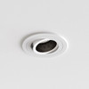 Pinhole Slimline Round Adjustable Fire-Rated in Matt White