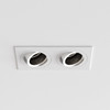 Pinhole Square Twin Adjustable Downlight GU10