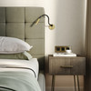 Lucca Recessed Switched Adjustable Wall Reading Light Bedside Installation
