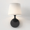 Millie Bathroom Wall Light in Matt Black Front
