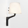 Millie Bathroom Wall Light in Matt Black Side