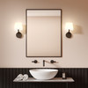 Millie Bathroom Wall Light in Matt Black Bathroom Installation