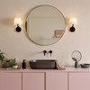 Millie Bathroom Wall Light in Matt Black Bathroom Installation 2