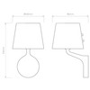 Millie Bathroom Wall Light Technical Drawing
