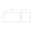 Rectangle 285 Lamp Shade Technical Drawing. Astro Lighting.