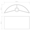 Semi Drum 400 Round Wall Lamp Shade- Drawing