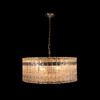 Modern Chandelier Melting Ice Glass Shade Effect Switched On