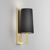 Riva 350 LED Bathroom Wall Light IP44 Black Shade