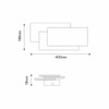 LED Wall Light 3-Layer Panel Technical Drawing