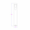 LED Bollard Outdoor Light technical drawing
