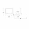 Steinel XLED ONE XL S Sensor-switched LED Floodlight Technical Drawing