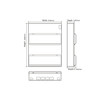 VML91214C Hager Consumer Unit Technical Drawing+ Dimensions