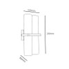 Outdoor Duo 4 Lamp Exterior Up and Down Light Technical Drawing