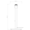 Beaumont Table Lamp Technical Drawing