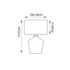Waldorf Table Lamp Technical Drawing