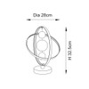 Muni Table Lamp Technical Drawing