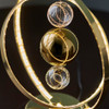 Clear Glass Spheres Closeup