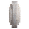 Rectangular Silver Wall Light Switched off