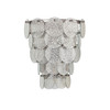 Tiered Mercury Glass Wall Light Switched off