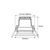 10W Fire Rated Dimmable LED Downlight- technical drawing
