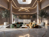 Modern 75W LED Pendant Light in Gold - Dimmable & 3000K