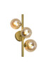 Gold Wall Light Turned on
