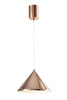Copper Pendant Light Turned on