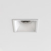 Minima Slimline Square Fixed Fire-Rated IP65 - Matt White