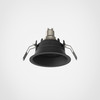 Minima Slimline Round Adjustable Fire-Rated - Matt Black